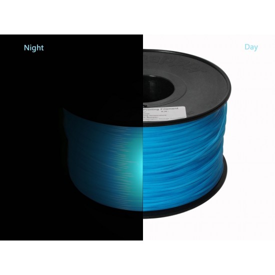 1.75mm oplichtend blauw ABS filament