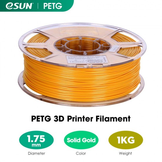 1.75mm solid gold PETG filament