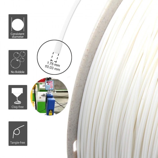 RepRapper ABS White / Wit Filament