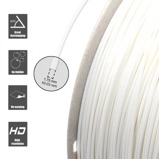1.75mm wit PLA filament