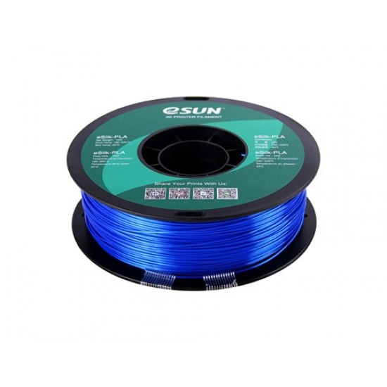 1.75mm blauw eSilk PLA filament