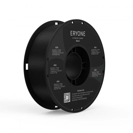 Eryone ASA Black / Zwart ASA Filament Eryone ASA Black / Zwart ASA Filament
