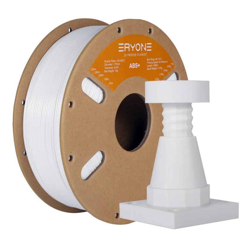 Eryone ABS+ White / Wit Filament Eryone ABS+ White / Wit Filament