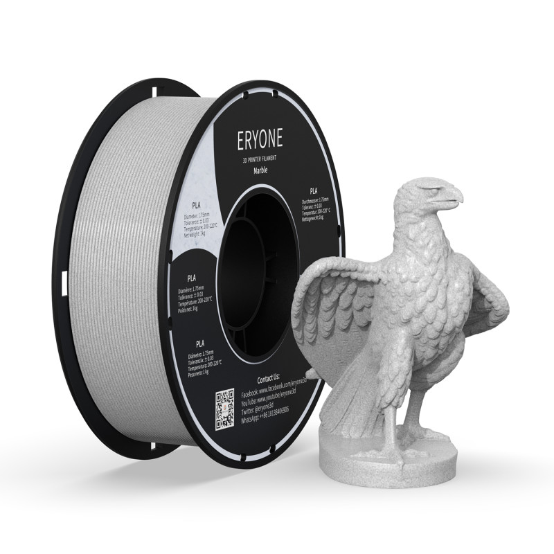 Eryone Marble PLA Marble / Marmer Filament Eryone Marble PLA Marble / Marmer Filament