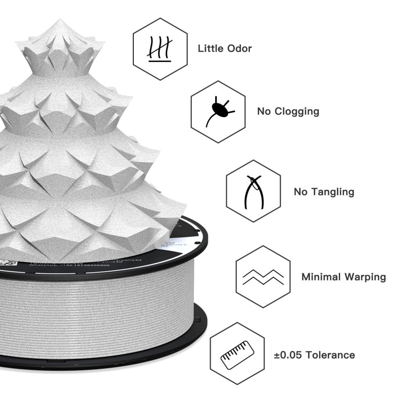 Eryone Marble PLA Marble / Marmer Filament Eryone Marble PLA Marble / Marmer Filament