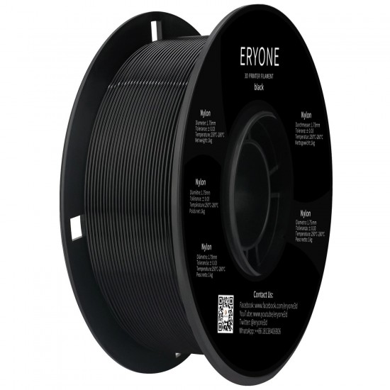 Eryone PA6 Nylon Black / Zwart Filament