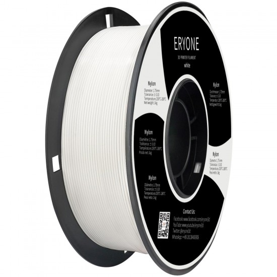 Eryone PA6 Nylon White / Wit Filament