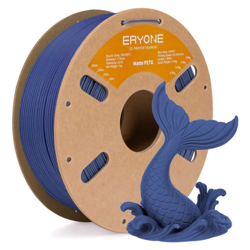 Eryone PETG Matte Dark Blue Filament Eryone PETG Matte Dark Blue Filament