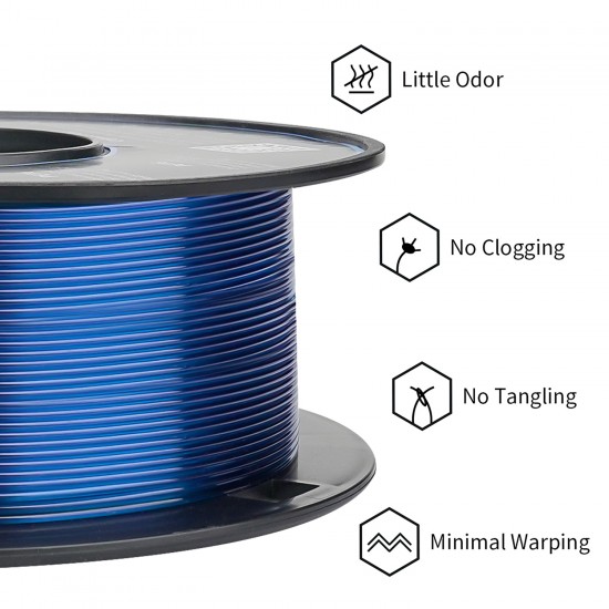 Eryone PETG Trans Blue / Trans Blauw Filament