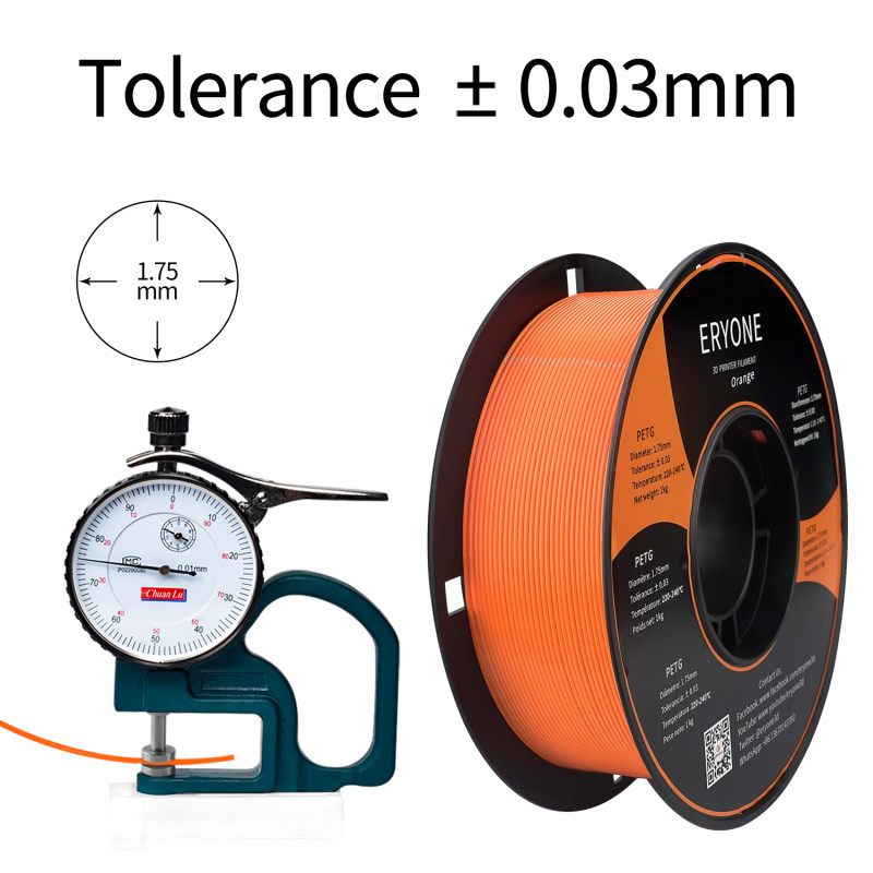Eryone PETG Orange / Oranje Filament Eryone PETG Orange / Oranje Filament