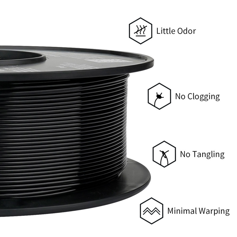 Eryone PETG Black / Zwart Filament Eryone PETG Black / Zwart Filament