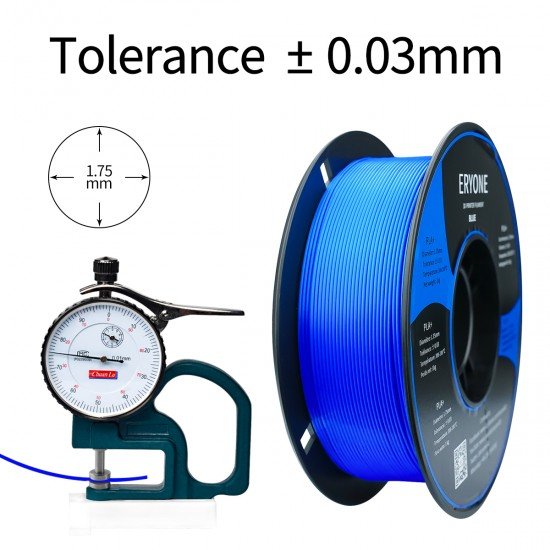 Eryone PLA+ Blue / Blauw Filament Eryone PLA+ Blue / Blauw Filament