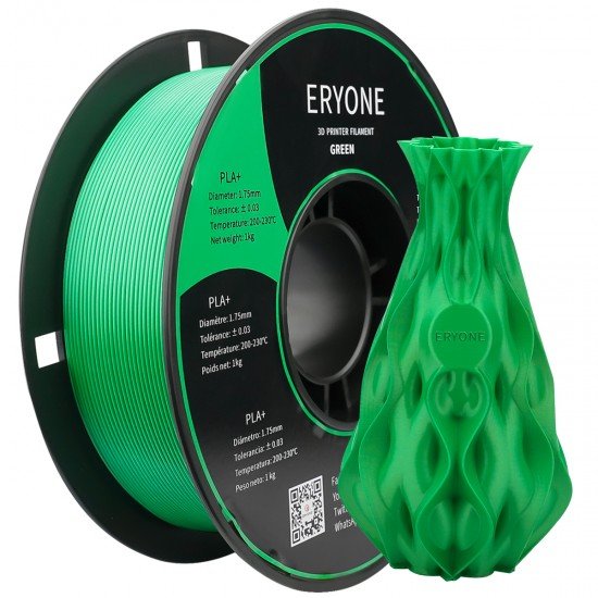 1.75mm groen PLA+ filament ERYONE