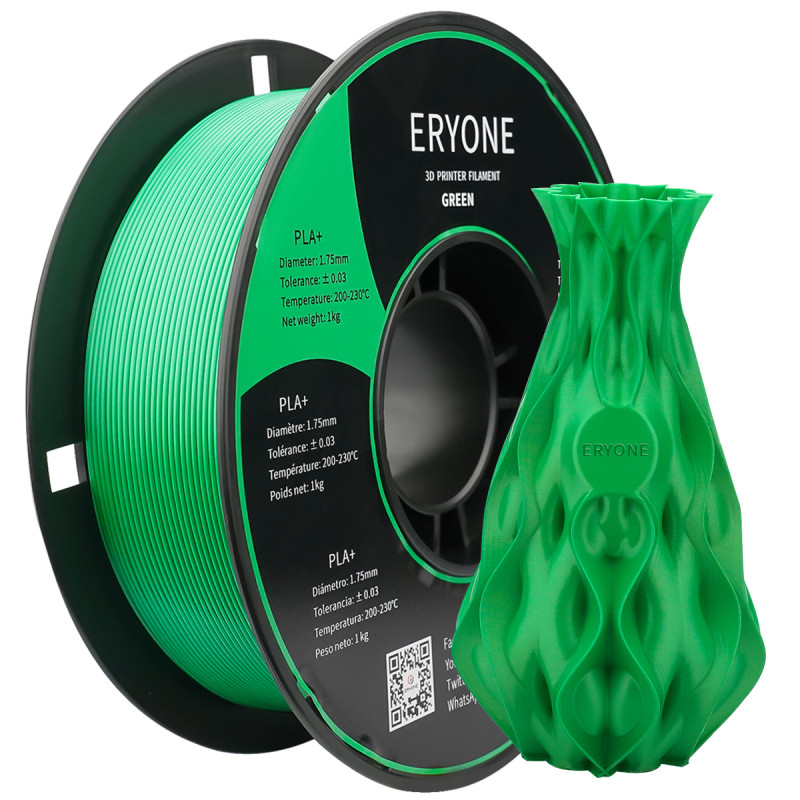 Eryone PLA+ Green / Groen Filament Eryone PLA+ Green / Groen Filament