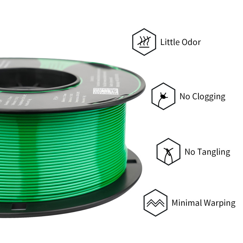 Eryone PLA+ Green / Groen Filament Eryone PLA+ Green / Groen Filament