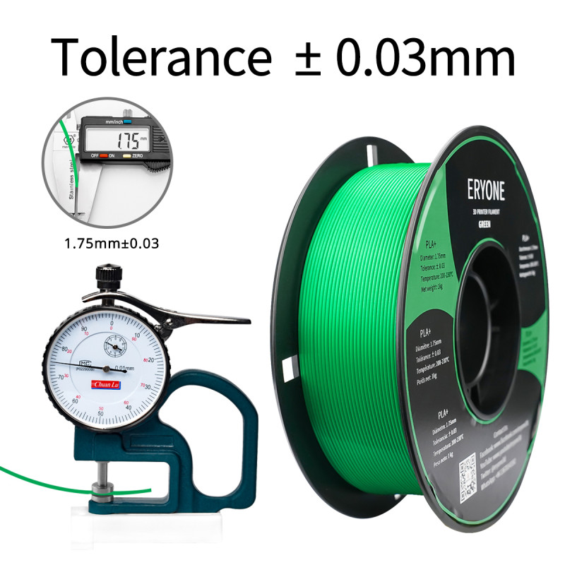 Eryone PLA+ Green / Groen Filament Eryone PLA+ Green / Groen Filament