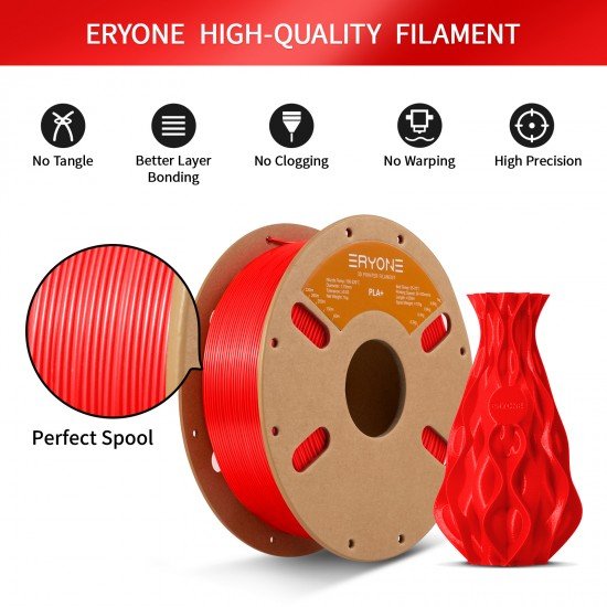 Eryone PLA+ Red / Rood Filament