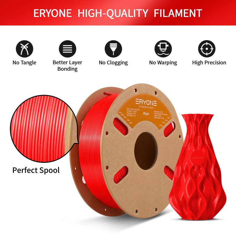 Eryone PLA+ Red / Rood Filament