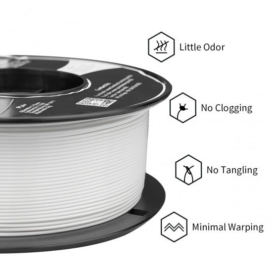 Eryone PLA+ White / Wit Filament Eryone PLA+ White / Wit Filament
