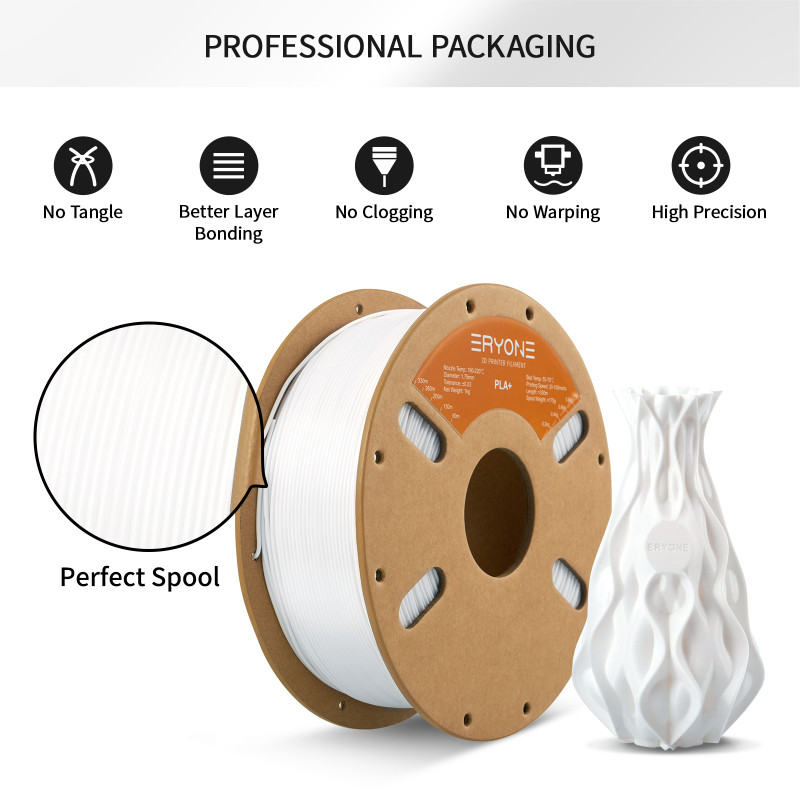 Eryone PLA+ White / Wit Filament