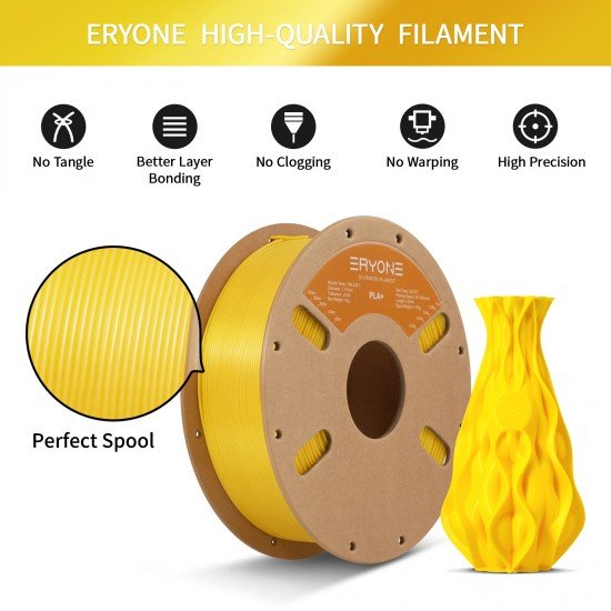 Eryone PLA+ Yellow / Geel Filament
