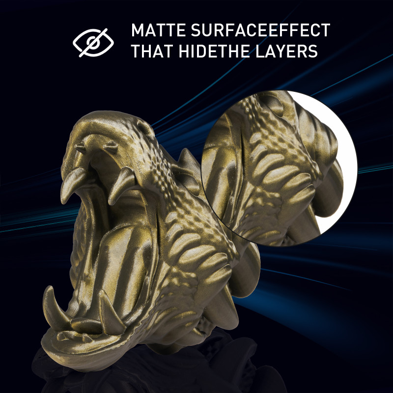 Eryone Burnt Titanium PLA Dark Gold / Donker Goud Filament Eryone Burnt Titanium PLA Dark Gold / Donker Goud Filament