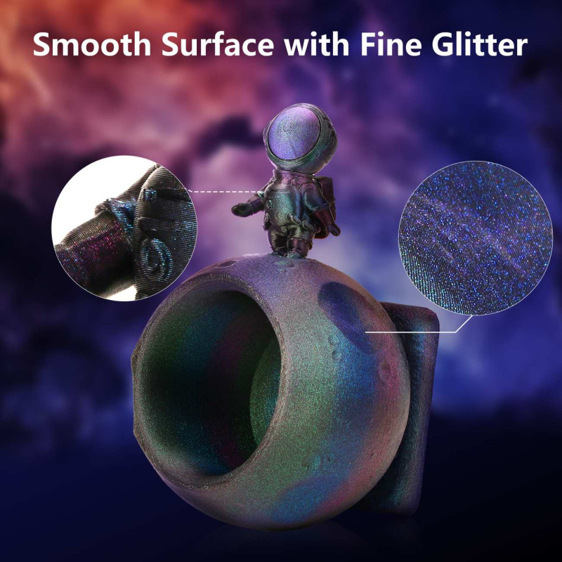 Eryone Burnt Titanium PLA Rainbow Galaxy