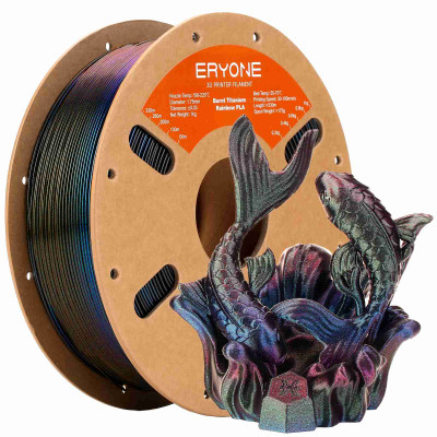 Eryone Burnt Titanium PLA Rainbow Galaxy