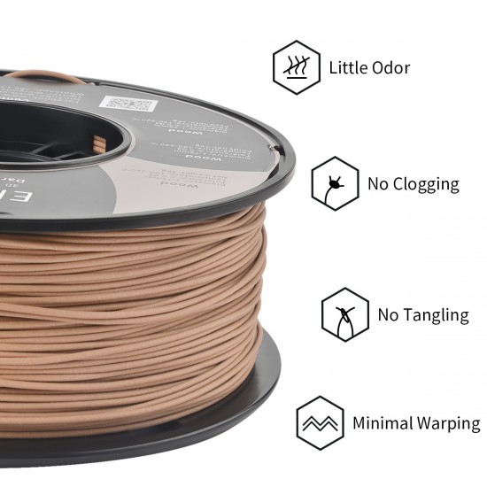 Eryone PLA Wood Deep Wood / Diep Bruin Filament