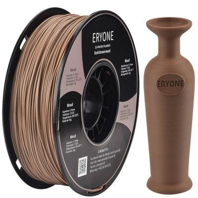 Eryone Wood PLA Deep Wood / Diep Bruin Filament Eryone Wood PLA Deep Wood / Diep Bruin Filament
