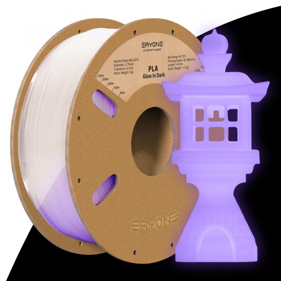 Eryone PLA Luminous Purple / Oplichtend Paars Filament Eryone PLA Luminous Purple / Oplichtend Paars Filament