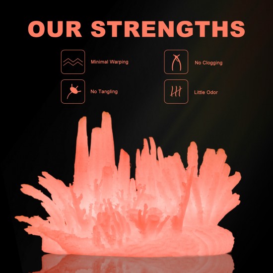 Eryone PLA Luminous RedOrange / Oplichtend RoodOranjeFilament Eryone PLA Luminous RedOrange / Oplichtend RoodOranjeFilament