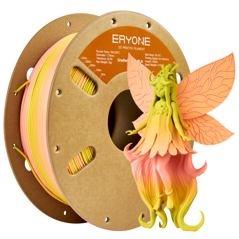 Eryone Gradient Matte PLA Finanxue Filament Eryone Gradient Matte PLA Finanxue Filament