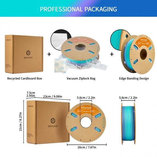 Eryone Gradient Matte PLA Dream Filament Eryone Gradient Matte PLA Dream Filament