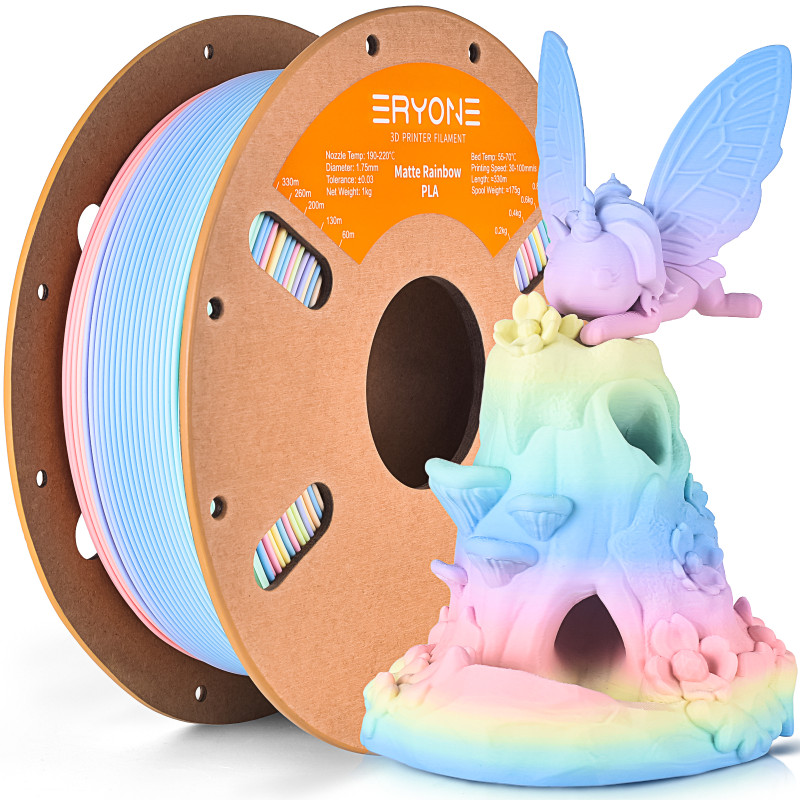 Eryone Rainbow Matte PLA Macaron / Macaron Filament