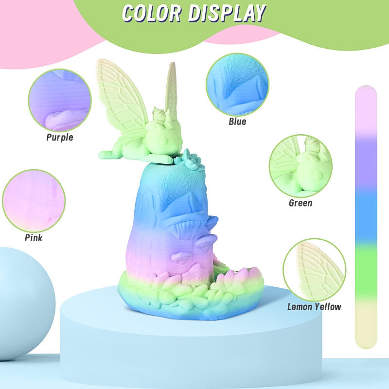 Eryone Rainbow Matte PLA Watercolor / Aquarel Filament Eryone Rainbow Matte PLA Watercolor / Aquarel Filament