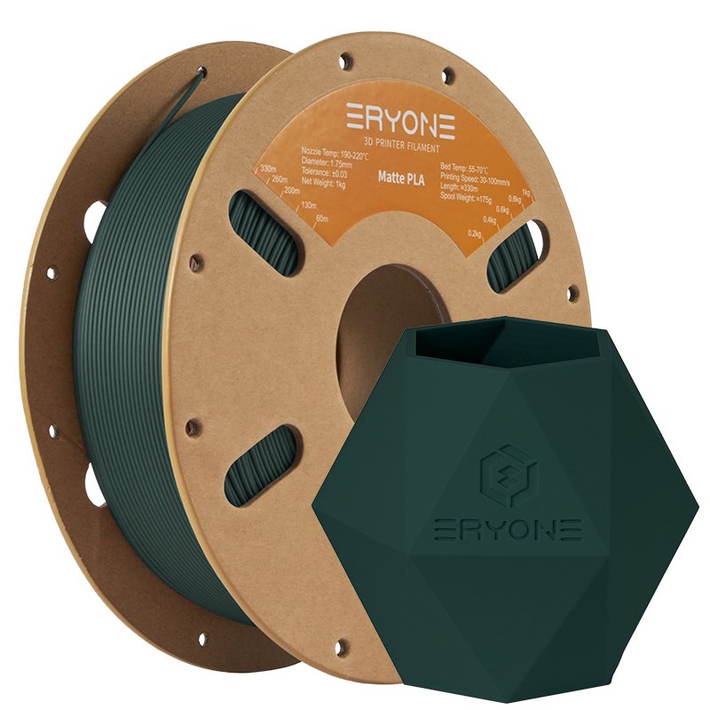 Eryone Matte PLA Black Forest Green
