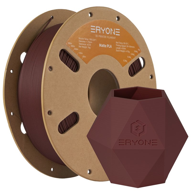 Red One Matte Eryone Matte PLA Ruby Red Filament - Hoogwaardig Matte Rood 3D-printer ...