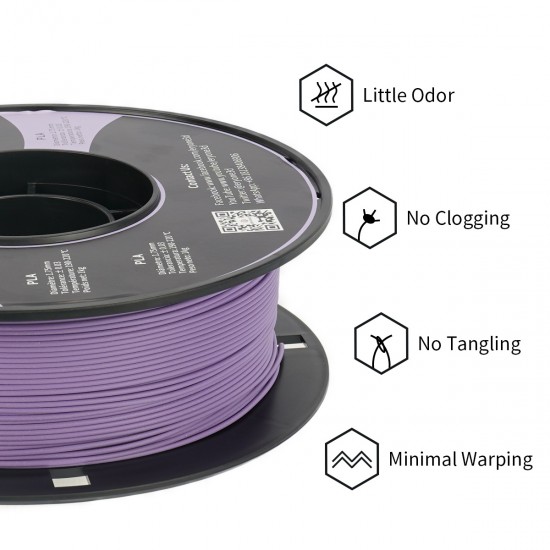 Eryone Matte PLA Blue lilac / Blauw lila Filament