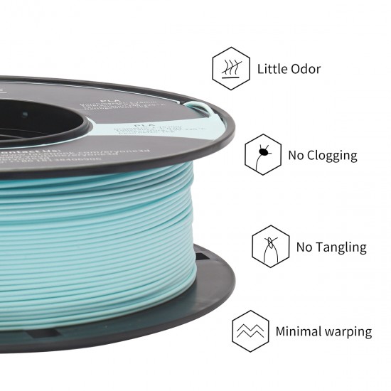 Eryone Matte PLA Mint green / Mintgroen Filament