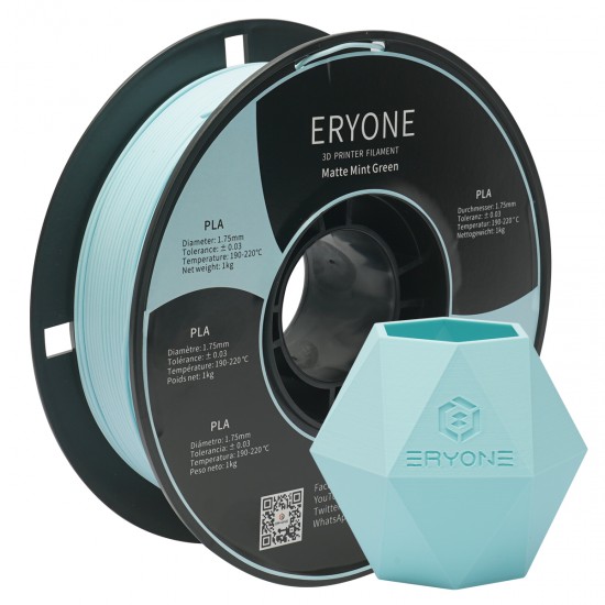 Eryone Matte PLA Mint green / Mintgroen Filament