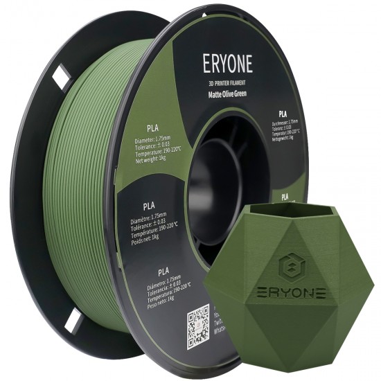 Eryone Matte PLA Olive green / Olijfgroen Filament