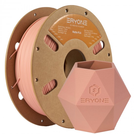 Eryone Matte PLA Red wax / Zalmroze Filament Eryone Matte PLA Red wax / Zalmroze Filament