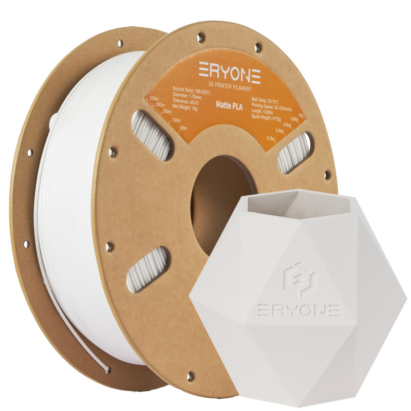 Eryone Matte PLA White / Wit Filament