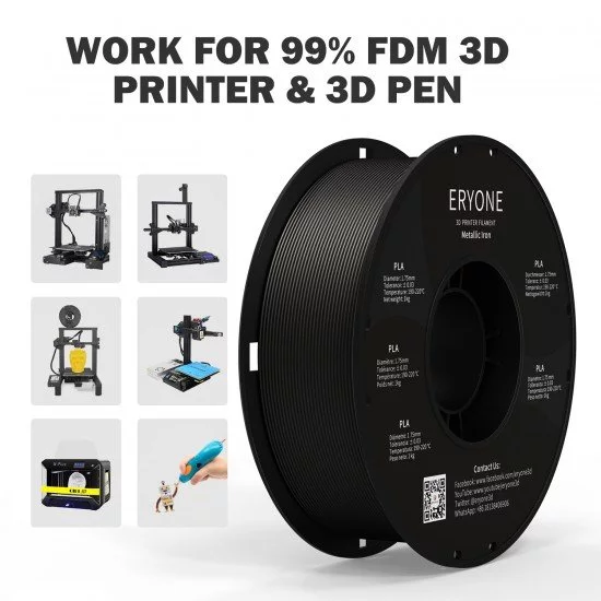 Eryone PLA Iron / IJzer Filament Eryone PLA Iron / IJzer Filament