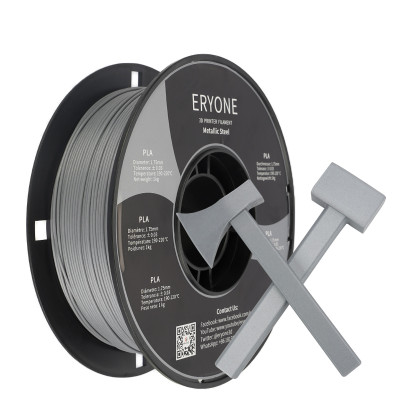 Eryone Metallic PLA Steel / Staal Filament