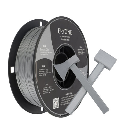 Eryone Metallic PLA Steel / Staal Filament Eryone Metallic PLA Steel / Staal Filament