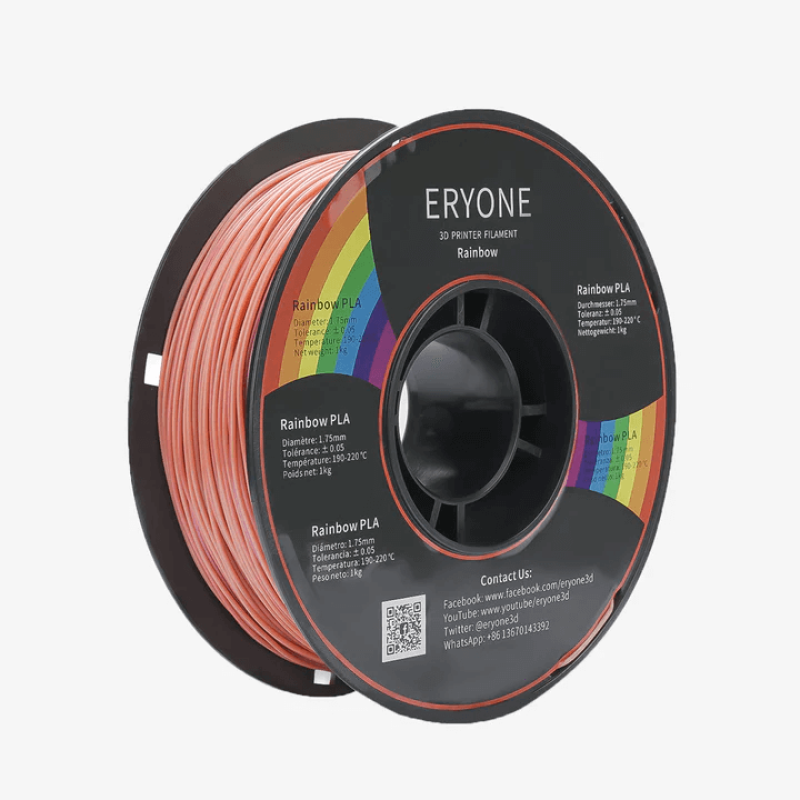Eryone Rainbow Silk PLA Classic / Klassiek Regenboog Filament Eryone Rainbow Silk PLA Classic / Klassiek Regenboog Filament
