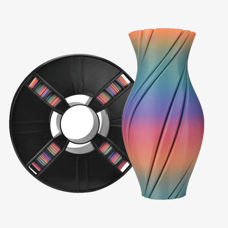 Eryone Rainbow Silk PLA Classic / Klassiek Regenboog Filament Eryone Rainbow Silk PLA Classic / Klassiek Regenboog Filament