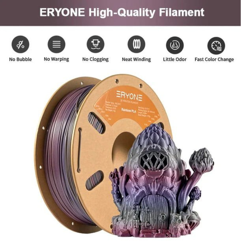 Eryone Rainbow PLA Lagoon / Lagune Filament
